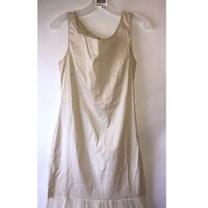 BCBE Womens Ivory Beige Maxi Dress Sz M Sleveless